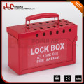 Elecpopular Safety Industrial Handy Plastic Combination Padlock and Key Lock Lockout Kit Box With Handle